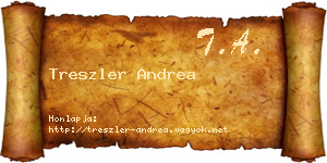 Treszler Andrea névjegykártya