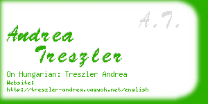 andrea treszler business card